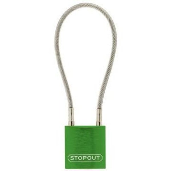 Accuform STOPOUT CABLE PADLOCKS SHACKLE KDL303GN KDL303GN